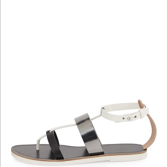 VINCE. Crete Multicolor Leather Strappy Gladiator Thong Sandals Size 8.5 EUC - Picture 2 of 12